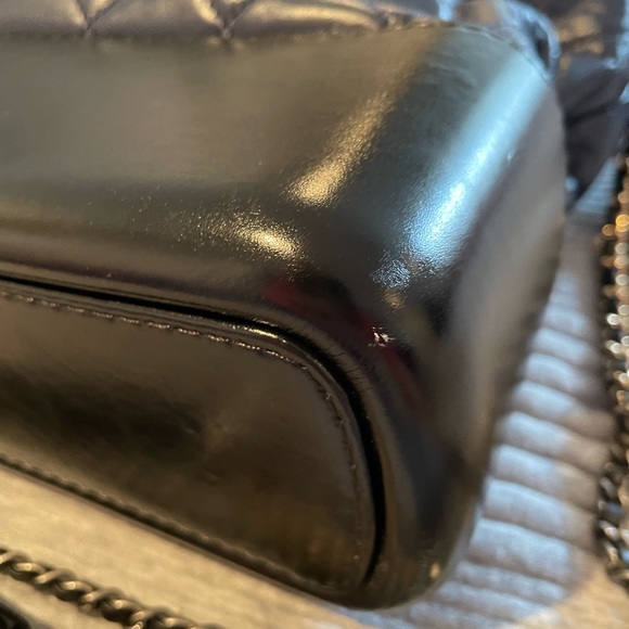 SOLD! 🥳 Chanel Gabrielle Cross body/shoulder bag Navy blue and black base - Picture 7 of 15